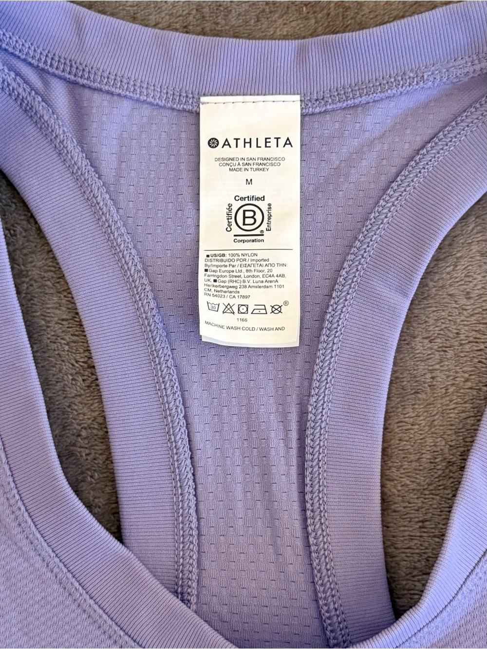 Athleta - Purple - Women’s Momentum Seamless Tank - Medium - New With Tag - Picture 3 of 6